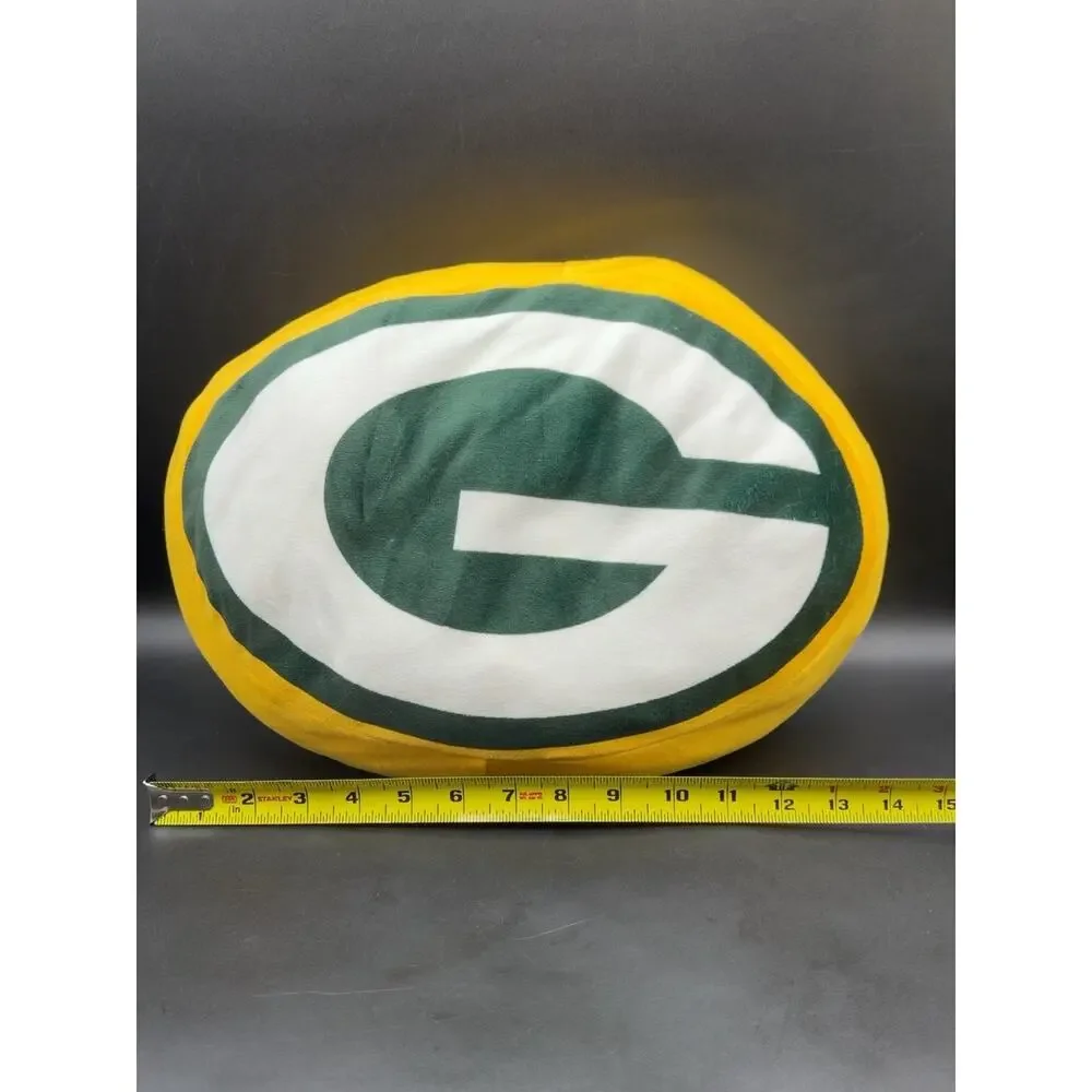 Green Bay Packers NFL Cloud Pillow 15” Northwest Company Logo Plush Football Fan